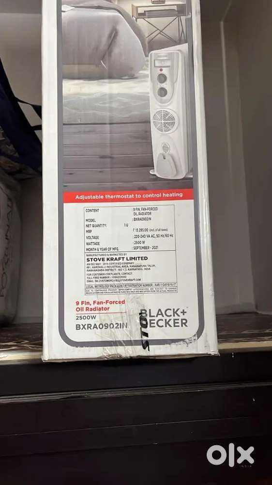 Black & Decker 9 fin oil radiator