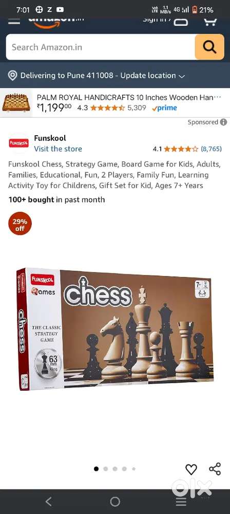 Woodlike magnetic chess