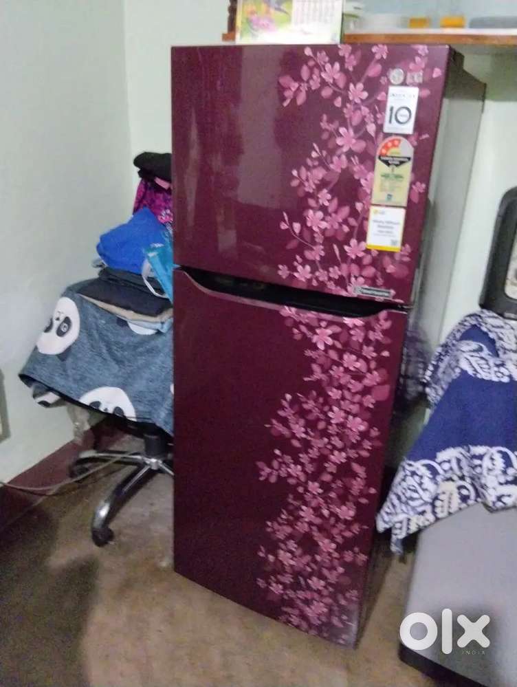 LG double door fridge 265 litres and wooden word drops