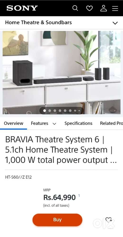 Sony Dolby atmos 1000w 5.1.4 Premium soundbar