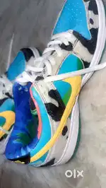 Unisex cow dunk shoes