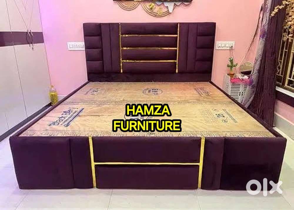 HAMZA FURNITURE NEW DESIGNER PLYWOOD BED 6BY6