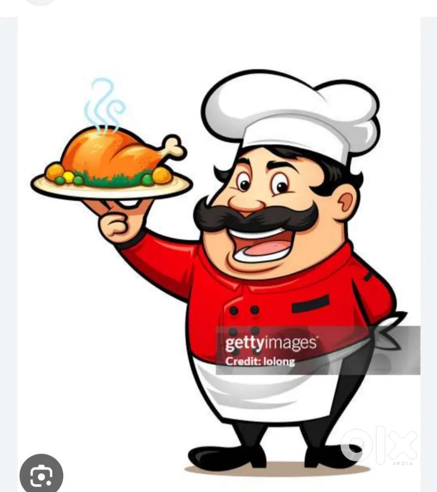 Cook and helper with family