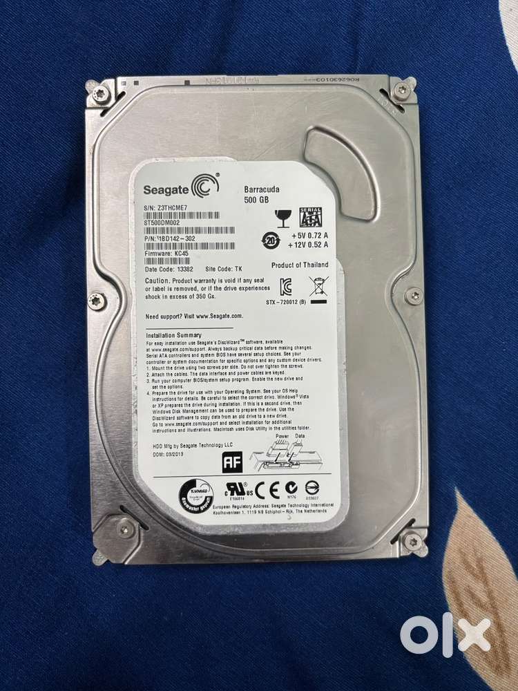Segate Hard Disk 500 GB