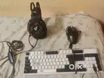 Keyboard,mouse, gaming headset for sales