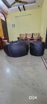 XXXL Bean Bag with Footrest with beans filled