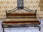 Premium 5ft×1.6ft Wrought Iron Sofa in new condition
