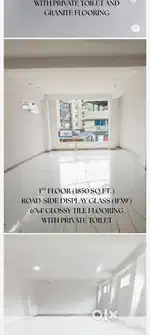 1850 sq.ft 1st floor main road side, Dhirenpara garchuk main road.