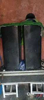 DJ setup 12 inchi 1000 watt crown 6 channel mixer