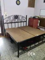 Double Bed King Size Solid Iron