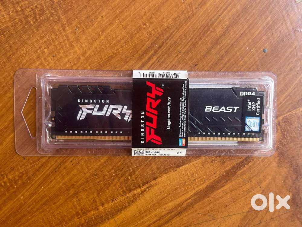 Kingston Fury 8GB 3200MHz DDR4 CL16 DIMM Fury Beast Black, Non RGB (KF