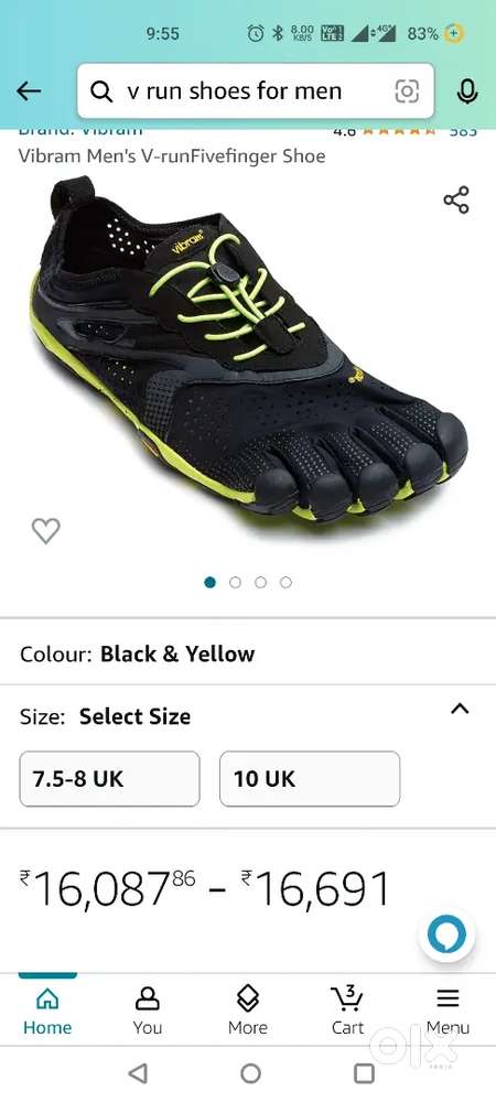 Vibram Men's V five finger shoe