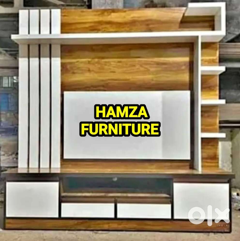 HAMZA FURNITURE New designer stylish look particle wood tv unit 6by6