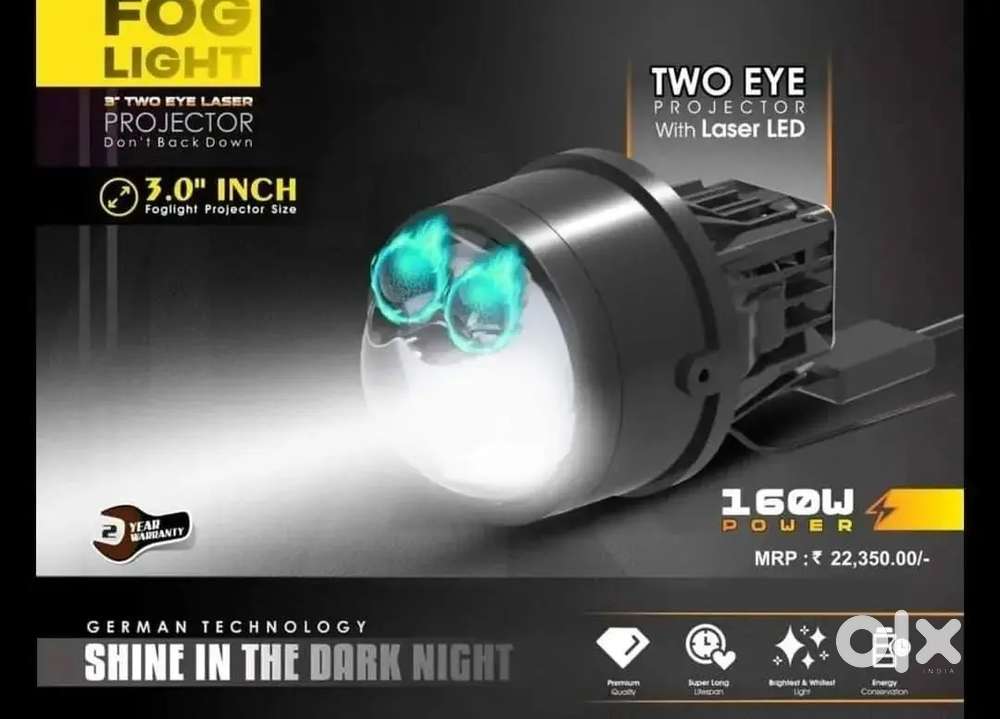Hyperlink foglight foglamp double laser projector for all cars