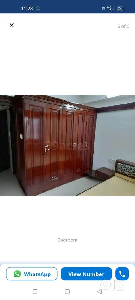 It's a 2 bhk semi furnished flat available for rent in Palasia