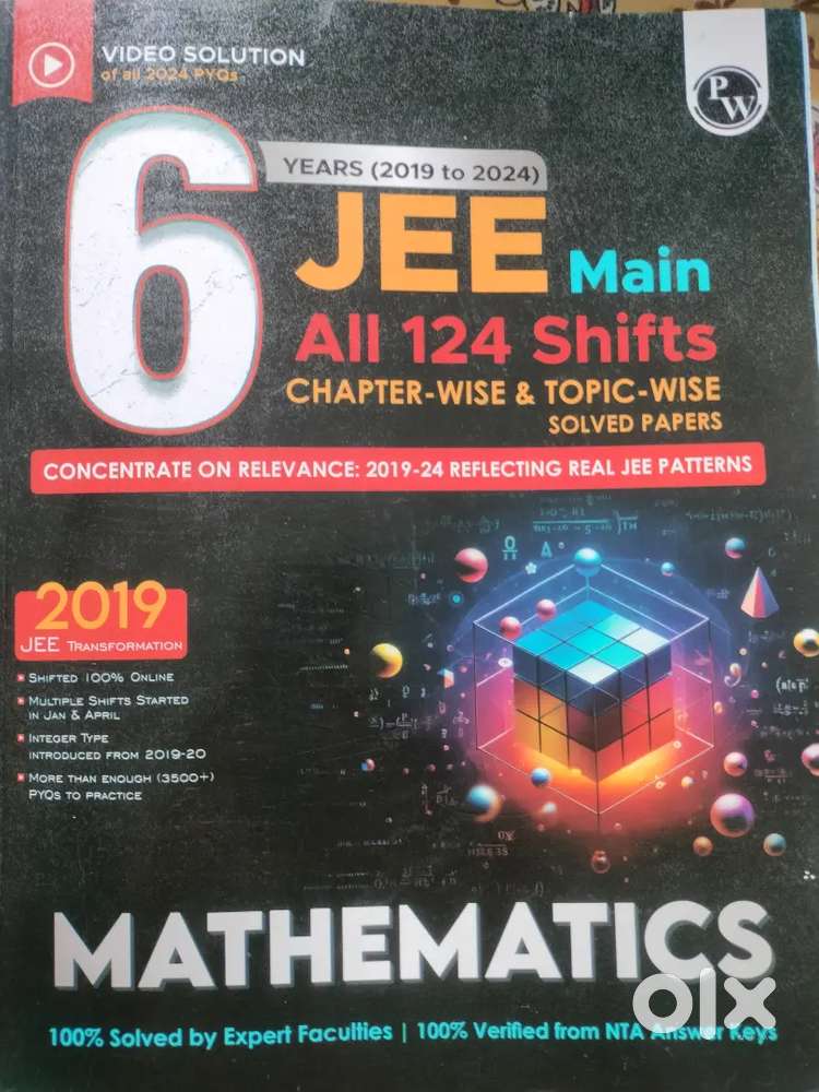 JEE Main PYQs ( 2019-2024 ) Physics, Chemistry, Mathematics