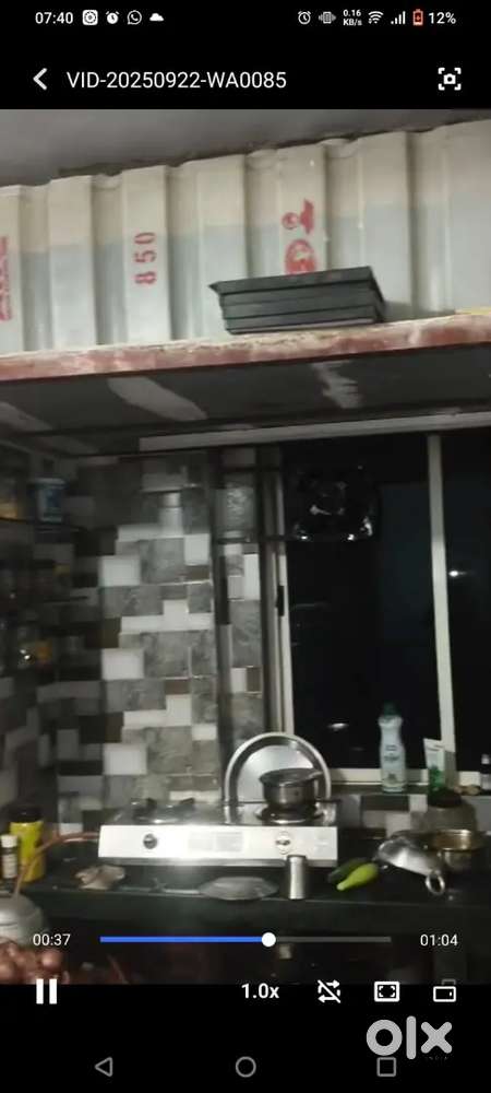 1bhk flat , maintain society