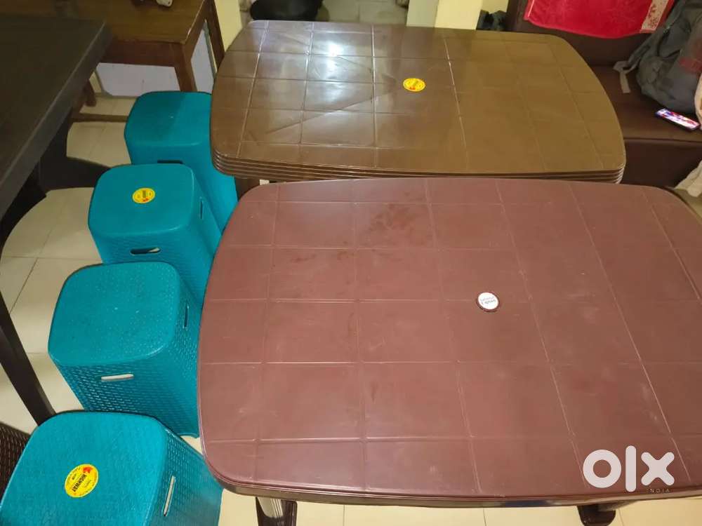 Plastic Table & Stools