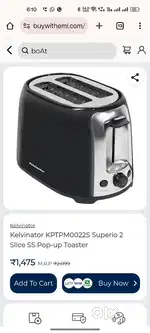 Kelvinator pop up toaster
