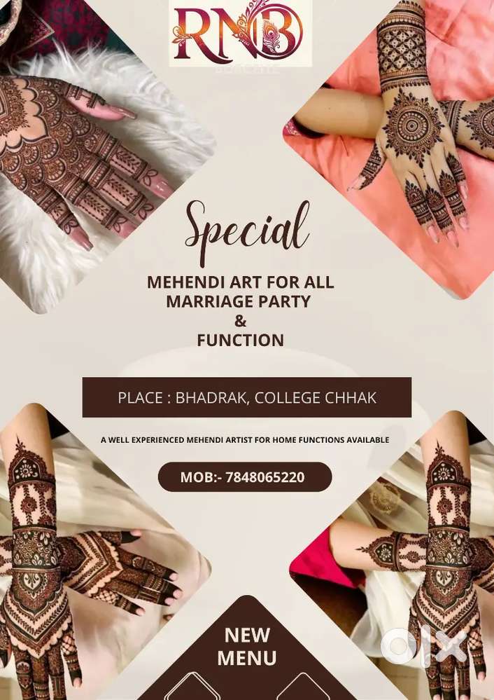 ALL TYPE OF MEHENDI