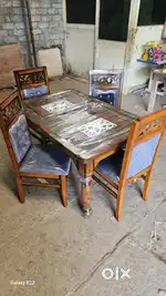 4 chair dinning table and designing table and comfortable sitting