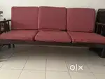 Steel Sofa with 6 cushions and cushion covers