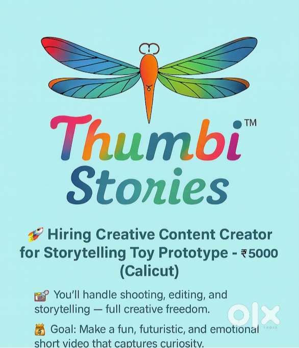 Hiring Creative Content Creator for Storytelling Toy Prototype