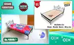 STEEL COT FANCY BED  DOUBLE QUEEN KING SIZE 56E