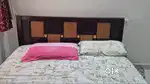 Solid wooden bed frame