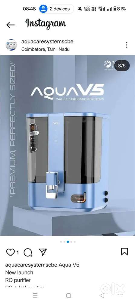 Roma water purifier is limited offer