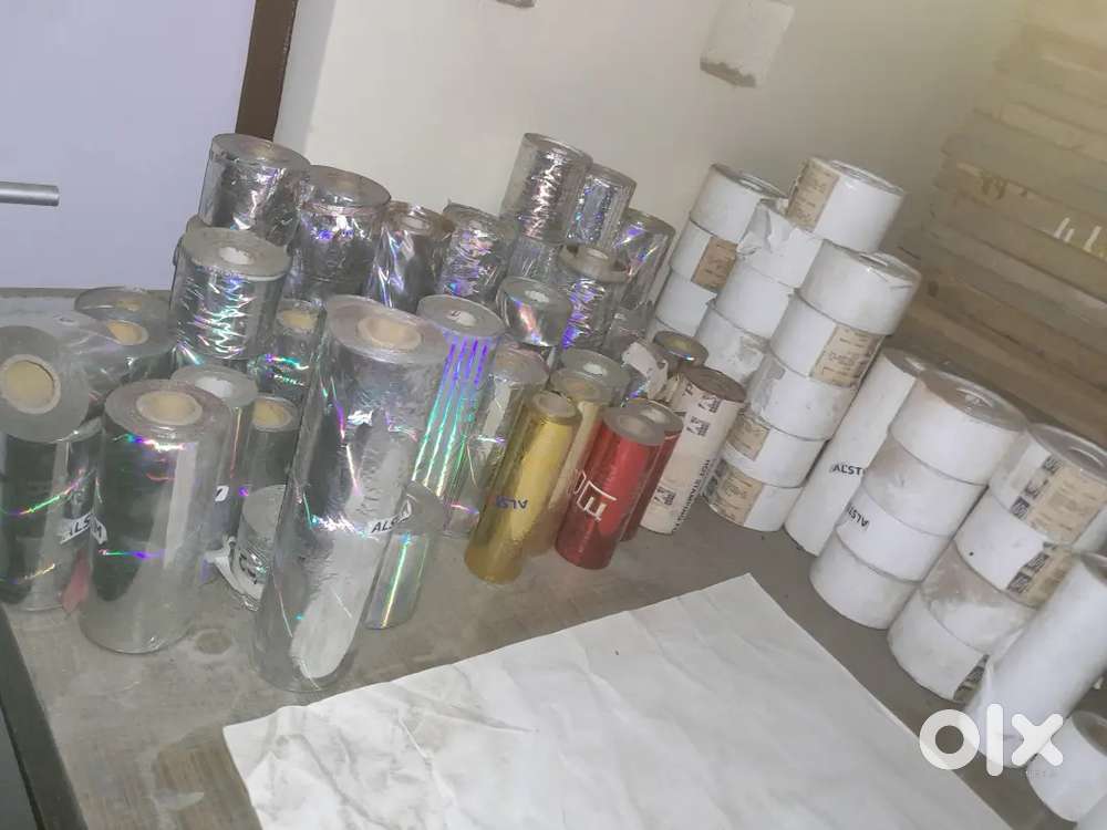 Hot Stamping Foil cut piece and rolls - Golden, Red, Mercury, Silver