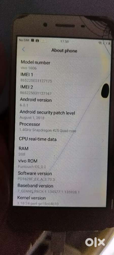 Vivo 1606  5-inch 2GB of RAM, 16GB