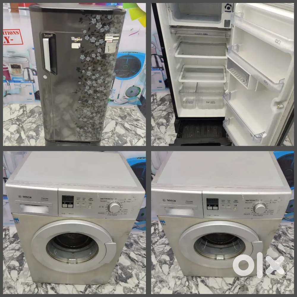 Id88 combo offer whirpool fridge & Bosch front load washing machine