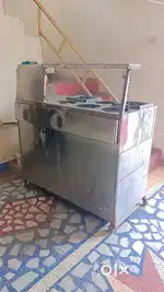 Two Burner steel counter With Vanvery
