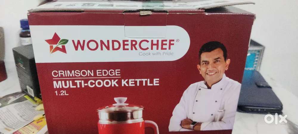 Wonderchef Luxe Multicook Stainless Steel 1.2 L Electric Kettle, 1000W