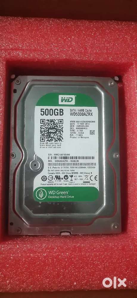 Wd green Hard disk (500gb)