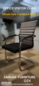 Sairam Furniture new ergonomic Office Visitor Chair rust free pipes