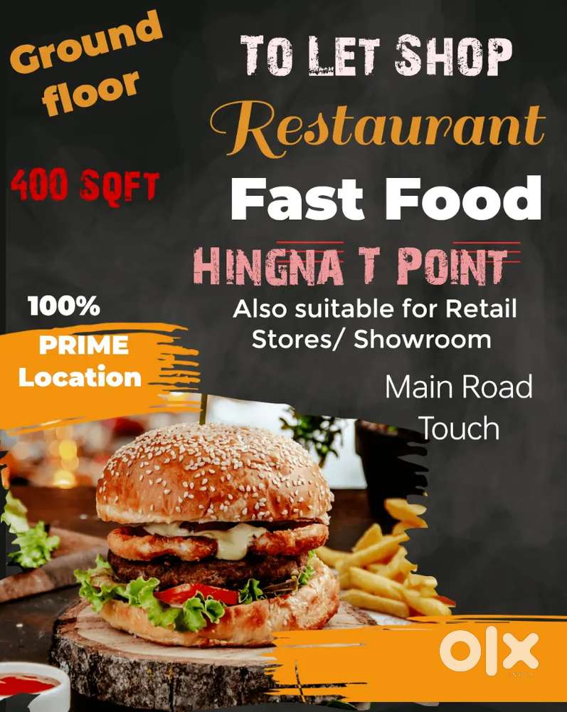 Ground Floor double height Shop available on Main road