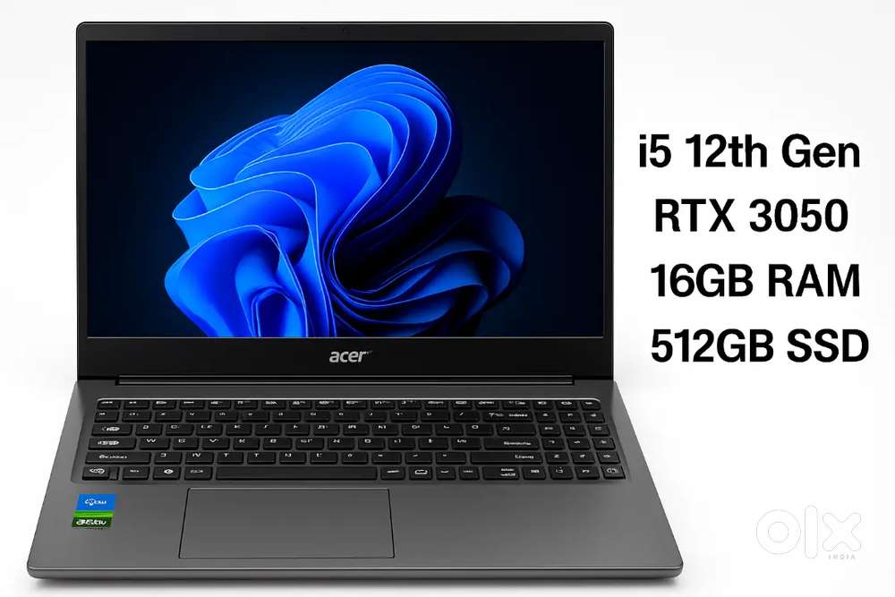Acer i5 12th Gen  RTX 3050  16GB RAM  512GB SSD  Gaming Laptop