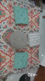 Carpet with Ottoman and sitting pillows