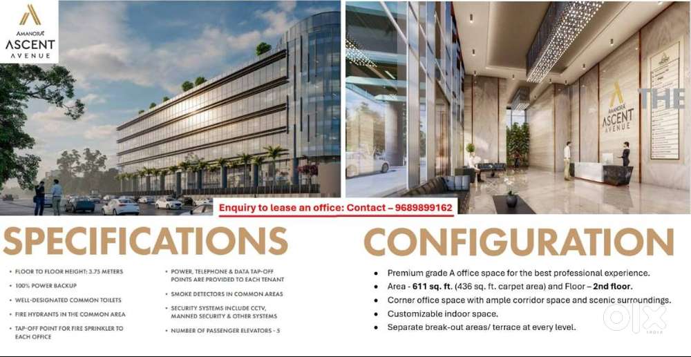 Premium A grade office space for lease in Ascent Avenue,  Amanora Park