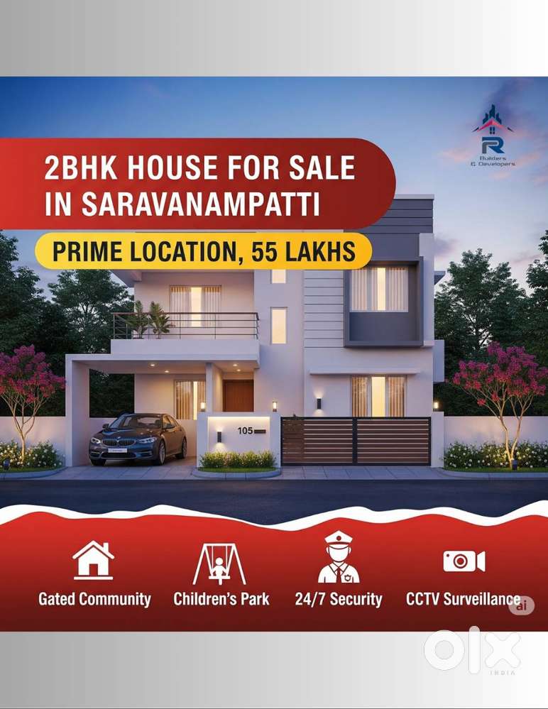 3 bhk new house Keeranatham & Saravanampatti near