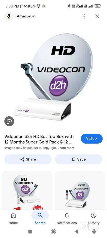 Videocon d2h, dish tv