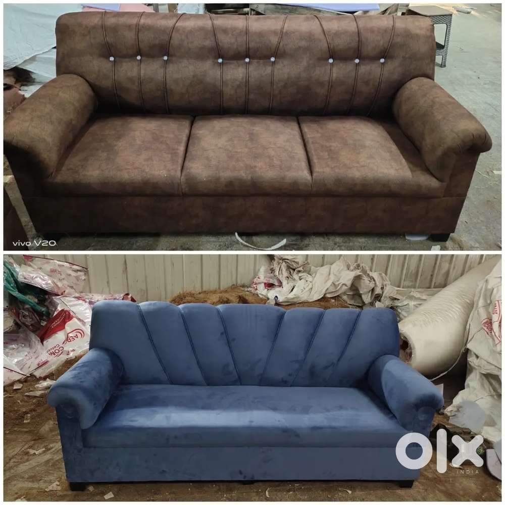 Taj design fabric 3 seater sofa set