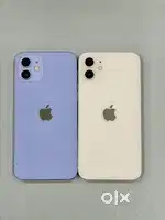 Iphone 12 White/64gb/87%-Purple/128gb/84% Brand New Condition