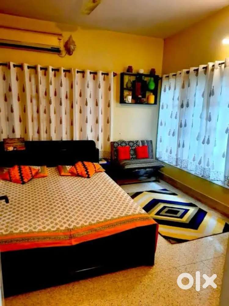 Furnished  one bedroom dinning with kitchen washrom ac bed fridge ro