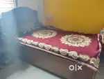 Bed with comfortable mattress
