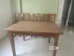 Pure teak wood 4 chairn dinning table