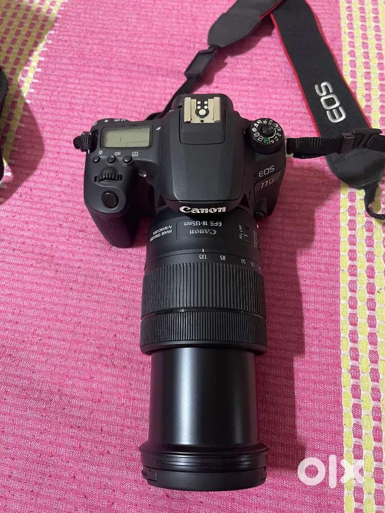 Canon EOS 77D DSLR Camera and Lens