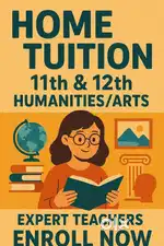 Arts/Humanities Home tution Both hindi English medium .CBSE/JAC